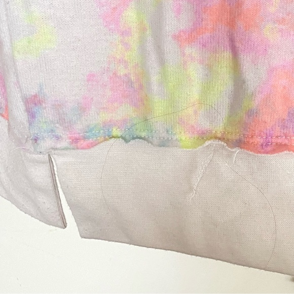 Inspired Hearts Tie Dye Pullover Hoodie Super Soft Cotton Candy Top Juniors L - Picture 12 of 16